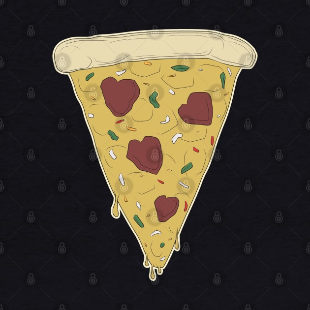 i <3 pizza by bobgoodallart